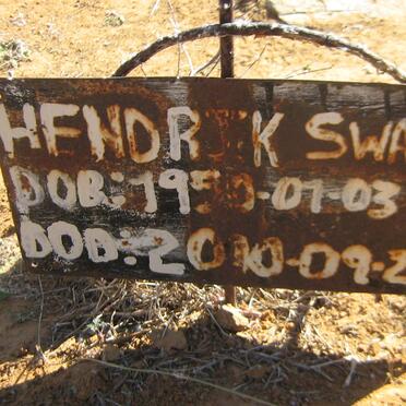 SWARTS Hendrik 1950-2010