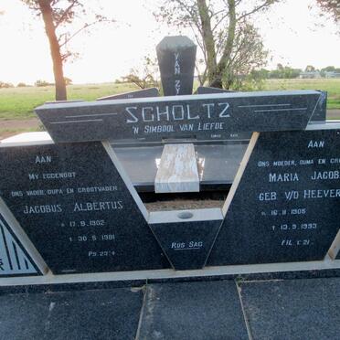 SCHOLTZ Jacobus Albertus 1902-1981 &amp; Maria Jacoba V.D. HEEVER 1905-1993