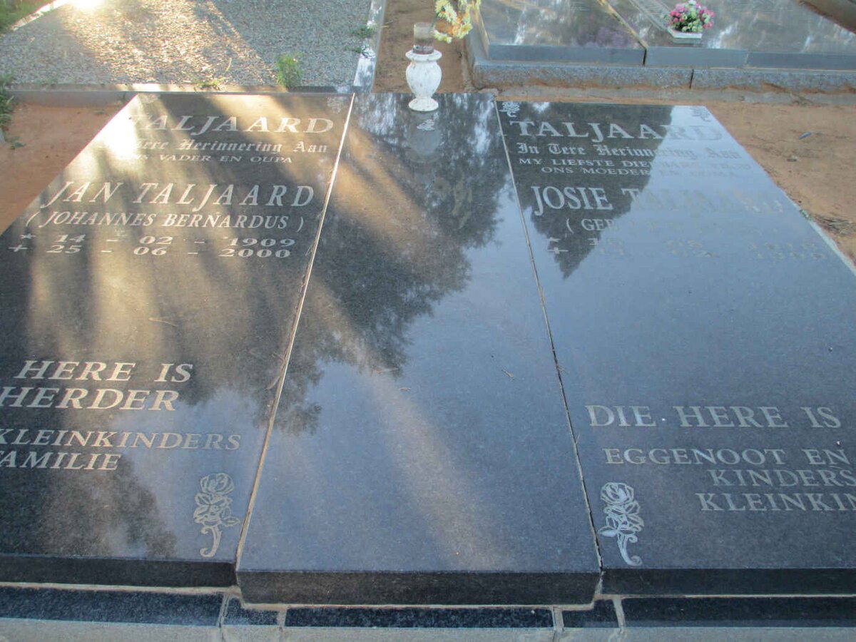 TALJAARD Johannes Bernardus 1909-2000 &amp; J.P.N. BOTHA 1918-1999