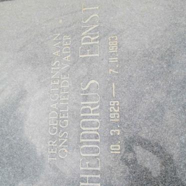 TONDER Theodorus Ernst, van 1929-1983