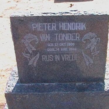 TONDER Pieter Hendrik, van 1900-1946