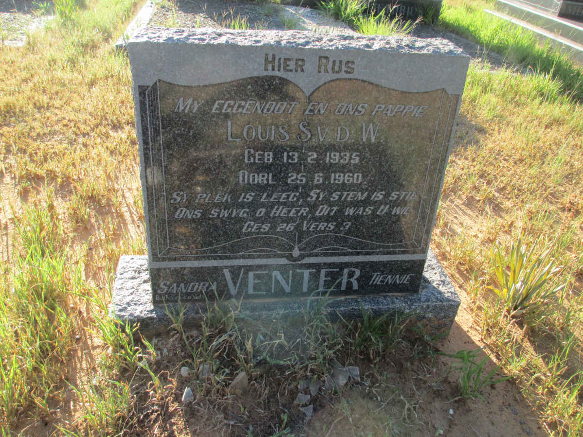 VENTER Louis S. v.d. W. 1935-1960
