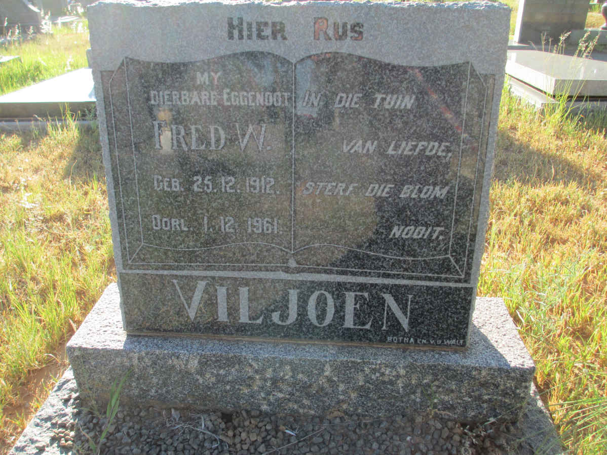 VILJOEN Fred W. 1921-1961