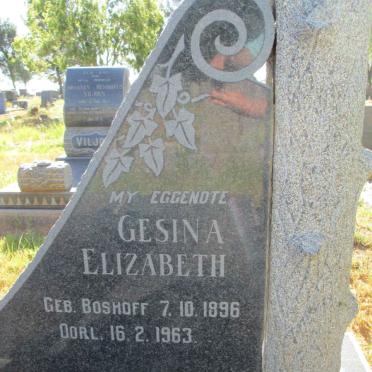 VILJOEN Gesina Elizabeth nee BOSHOFF 1896-1963