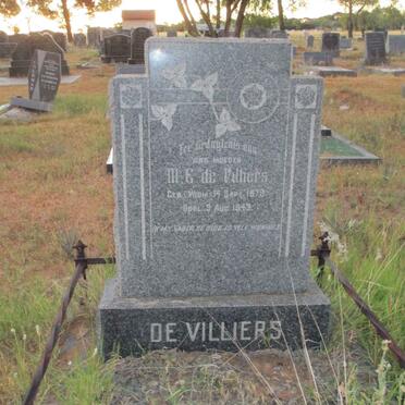 VILLIERS M.E., de nee WIUM 1879-1943