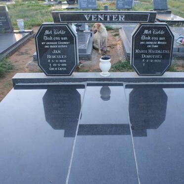 VENTER Jan Hercules 1930-1991 &amp; Maria Magdalena Dorothea 1930-