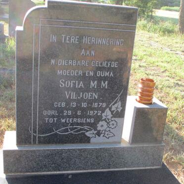 VILJOEN Sofia M.M. 1879-1972