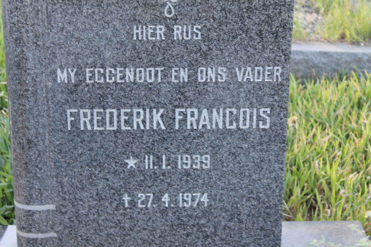 VENTER Frederik Francois, van de 1939-1974