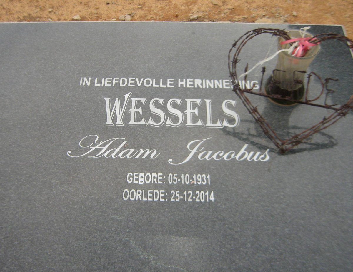 WESSELS Adam Jacobus 1931-2014