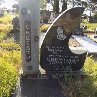 WET Christiaan Johannes, de 1973-1997