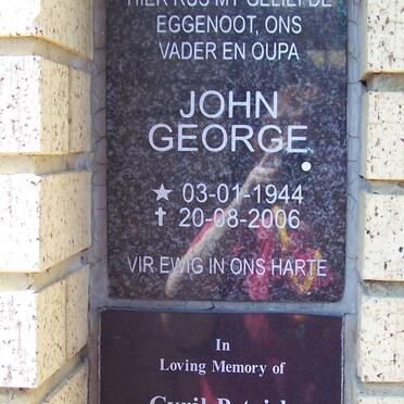 HERBST John George 1944-2006 :: MCCABE Cyril Patrick 1917-1990 &amp; Rona Joyce 1925-2006