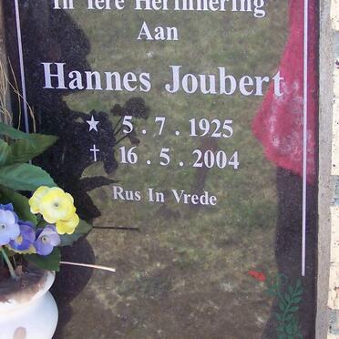 JOUBERT Hannes 1925-2004