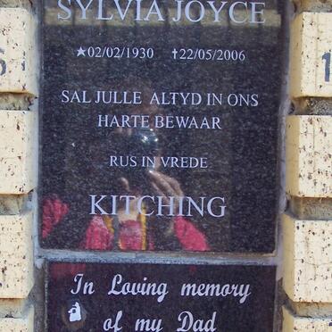 KITCHING Danie Petrus 1934-2000 &amp; Sylvia Joyce 1930-2006 ::  DU PLOOY Nelis 1966-2002