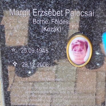 PALOCSAI Margit Erzsebet nee FOLDESI 1945-2006