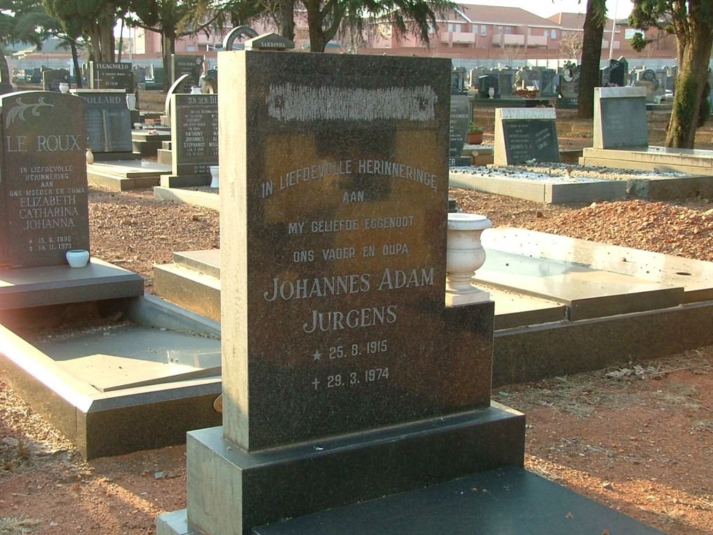 ? Johannes Adam Jurgens 1915-1974