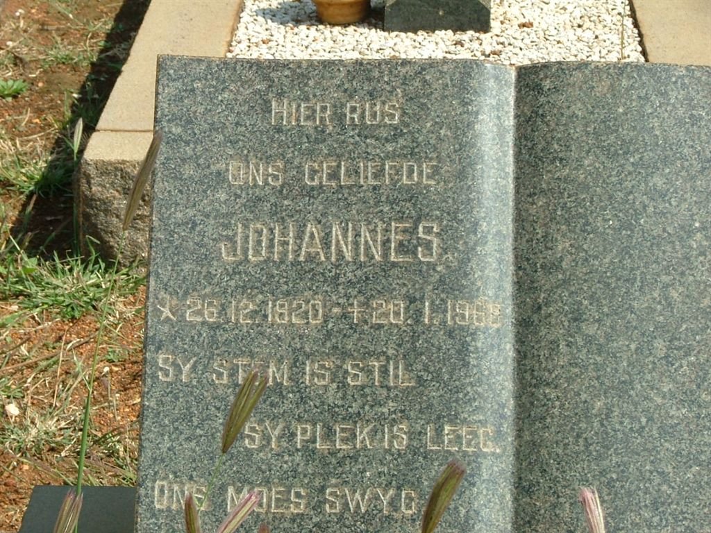 ? Johannes 1920-1968