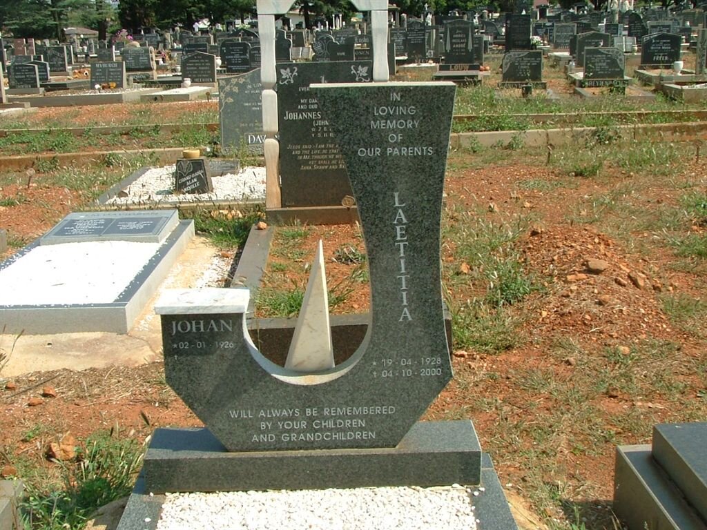 ? Johan -1926 &amp; Laetitia 1928-2000