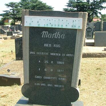 ? Martha 1903-1977