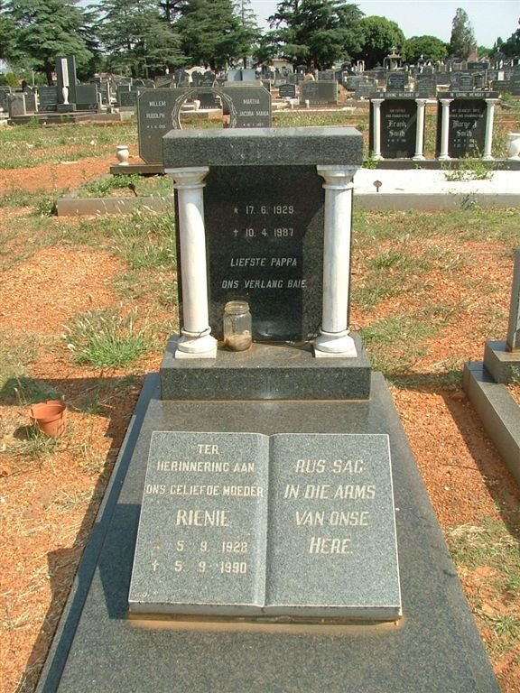 ? 1929-1987 &amp; Rienie 1928-1990