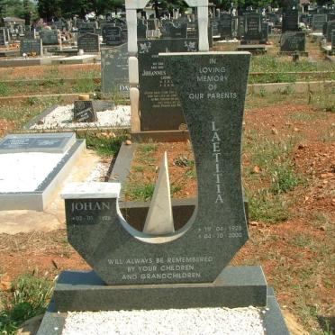 ? Johan -1926 &amp; Laetitia 1928-2000