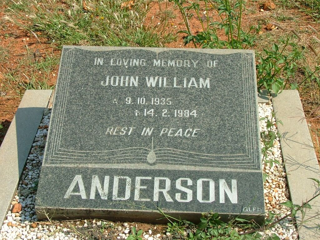 ANDERSON John William 1935-1984