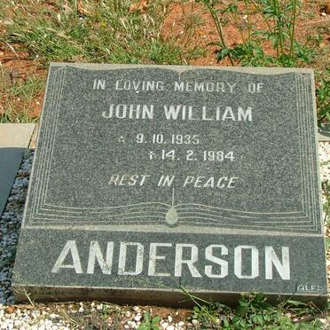 ANDERSON John William 1935-1984
