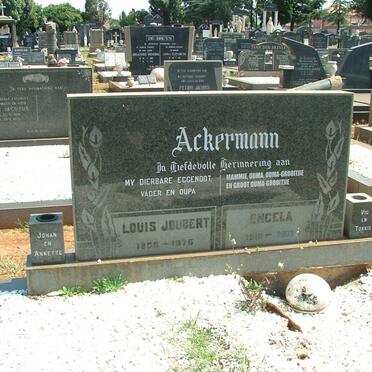 ACKERMANN Louis Joubert 1908-1975 &amp; Engela 1910-2003