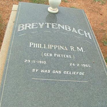 BREYTENBACH Phillipina R.M. nee PIETERS 1910-1965