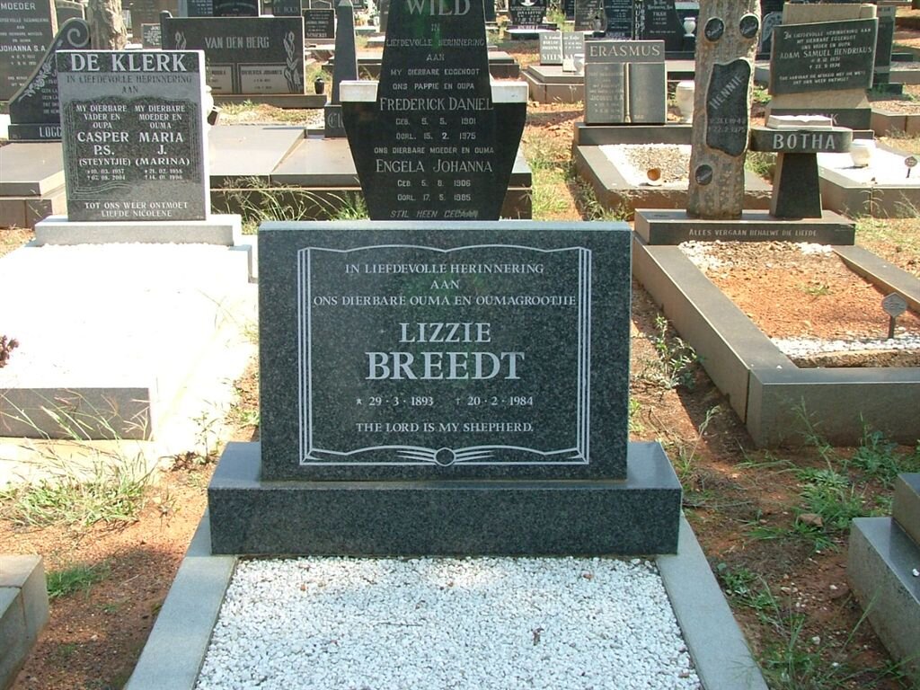 BREEDT Lizzie 1893-1984