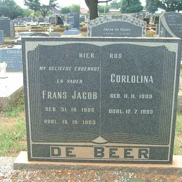 BEER Frans Jacob, de 1906-1963 &amp; Corlolina 1909-1993