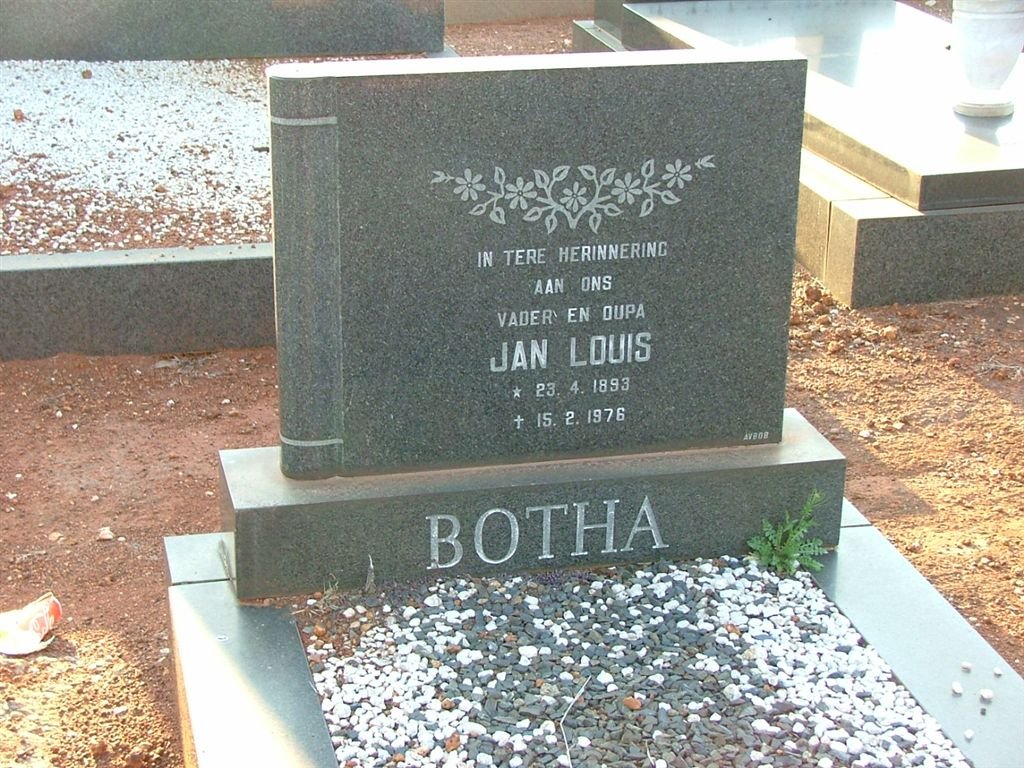 BOTHA Jan Louis 1893-1976