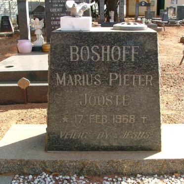 BOSHOFF Marius Pieter Jooste 1968-1968