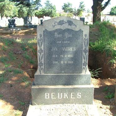 BEUKES Jan Andries 1883-1960