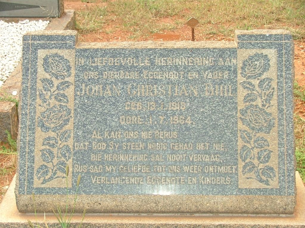 BIHL Johan Christiaan 1913-1964