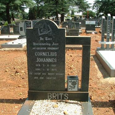 BRITS Cornelius Johannes 1921-1975