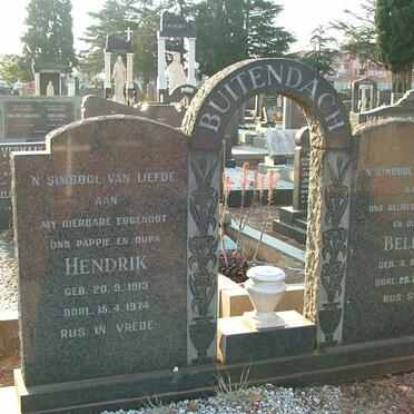 BUITENDACH Hendrik 1913-1974 &amp; Bellie 1913-1993