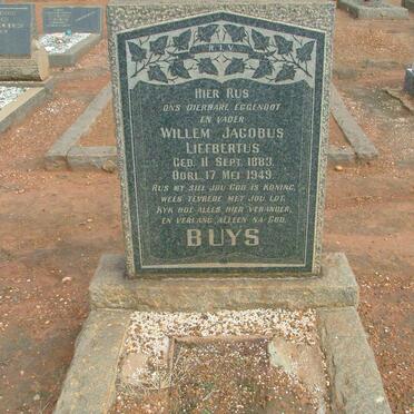 BUYS Willem Jacobus Liefbertus 1883-1949