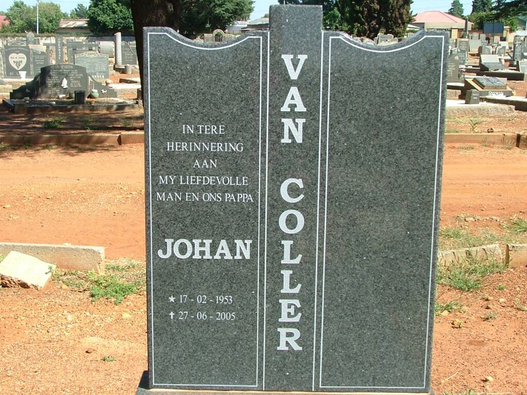 COLLER Johan, van 1953-2005