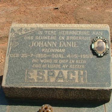 ESPACH Johann Fanie 1950-1955