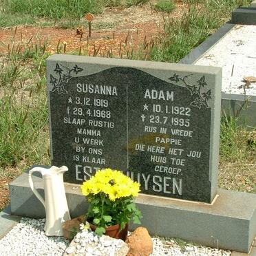 ESTERHUYSEN Adam 1922-1995 &amp; Susanna 1919-1968