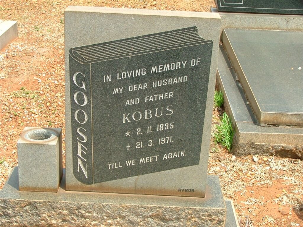 GOOSEN Kobus 1895-1971