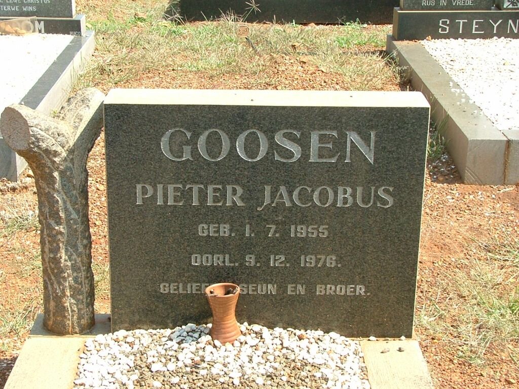 GOOSEN Pieter Jacobus 1955-1976