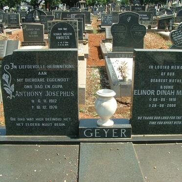 GEYER Anthony Josephus 1912-1976 &amp; Elinor Dinah Meier 1916-2000