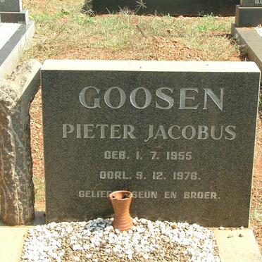 GOOSEN Pieter Jacobus 1955-1976