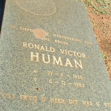 HUMAN Ronald Victor 1936-1983