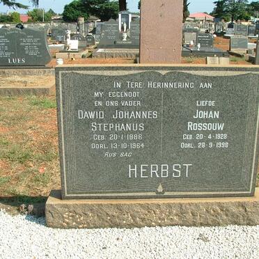 HERBST Dawid Johannes Stephanus 1886-1964 :: ROSSOUW Johan 1928-1998