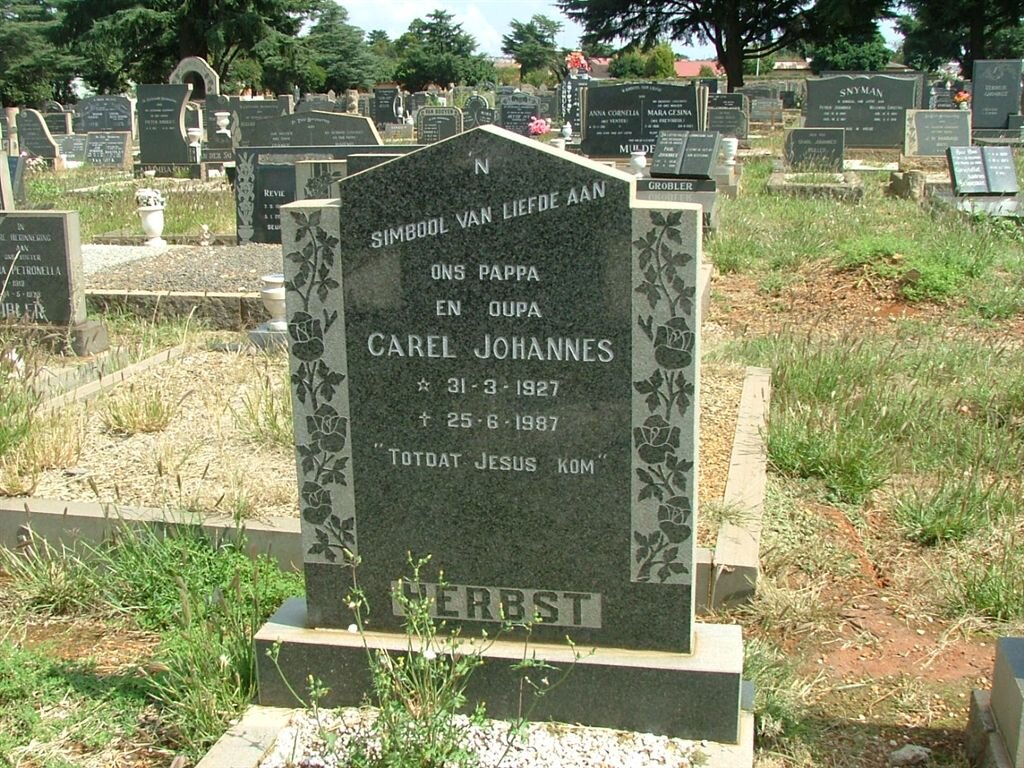 HERBST Carel Johannes 1927-1987