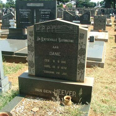 HEEVER Danie, van den 1916-1972