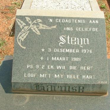 HARMSE Steyn 1976-1981