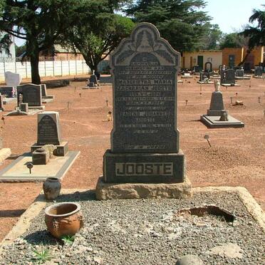 JOOSTE Barend Johannes 1888-1956 &amp; Margrietha Maria Zachariah VILJOEN 1887-1940